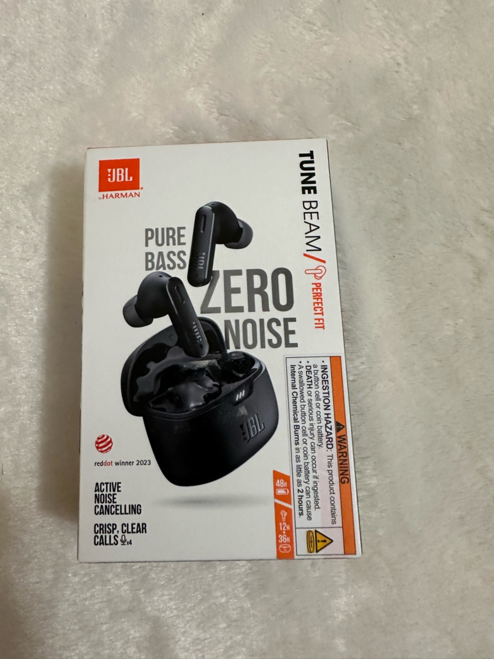 JBL Tune Beam True Wireless Earbuds in Black